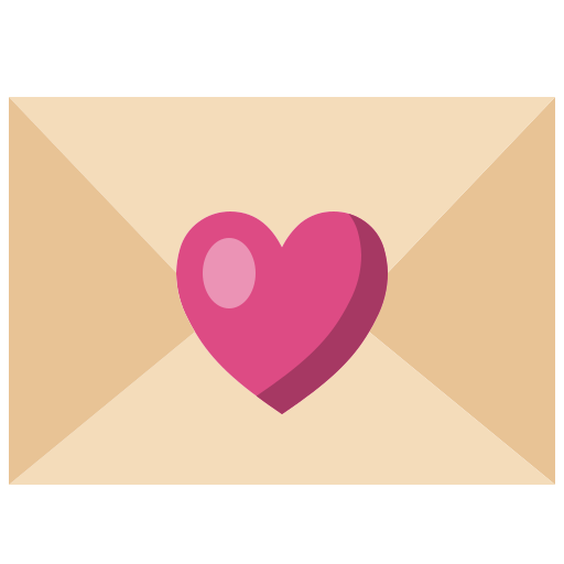 carta de amor icono gratis