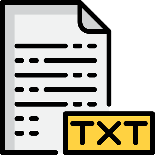 archivo de texto icono gratis