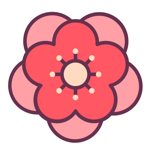 Flower Victoruler Linear Colour icon