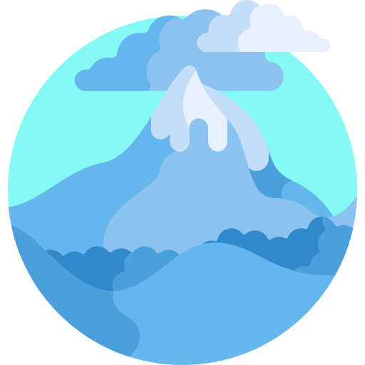 Mountain Detailed Flat Circular Flat icon