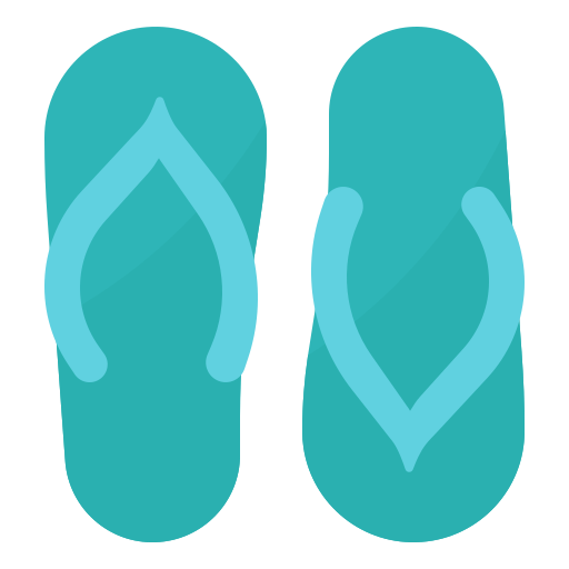 Flip flops Aphiradee (monkik) Flat icon