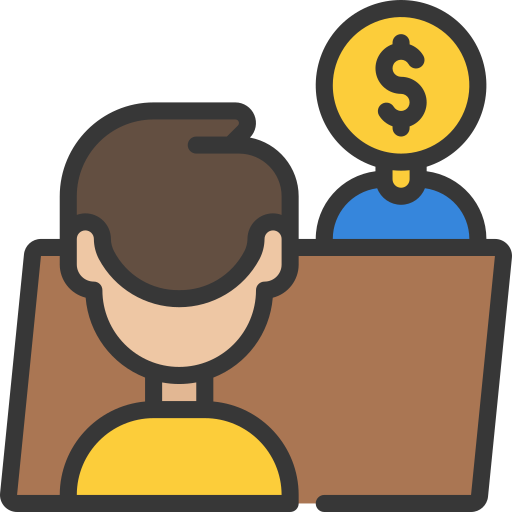 reunión de negocios icono gratis