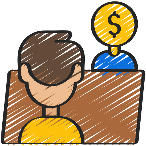 reunión de negocios icono gratis