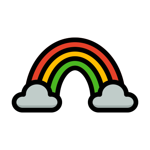 arco iris icono gratis