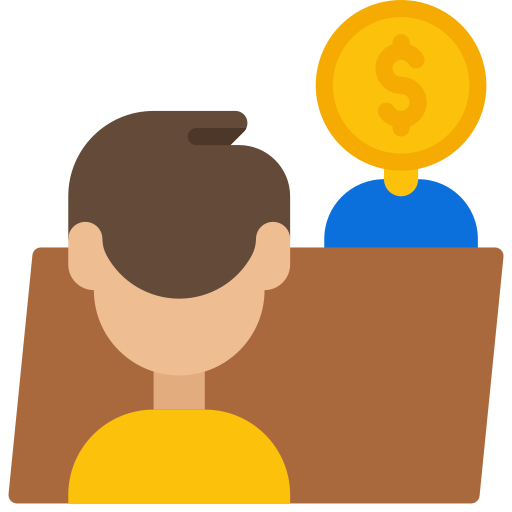 reunión de negocios icono gratis