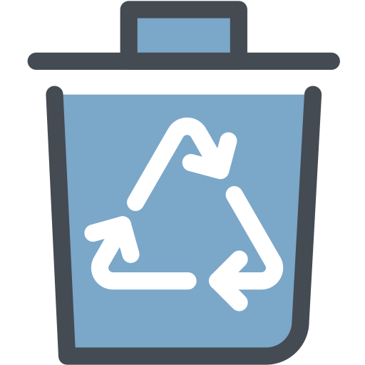 Recycle bin Generic Outline Color icon