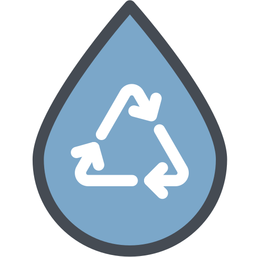 reciclar agua icono gratis