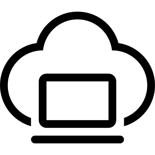 computación en la nube icono gratis