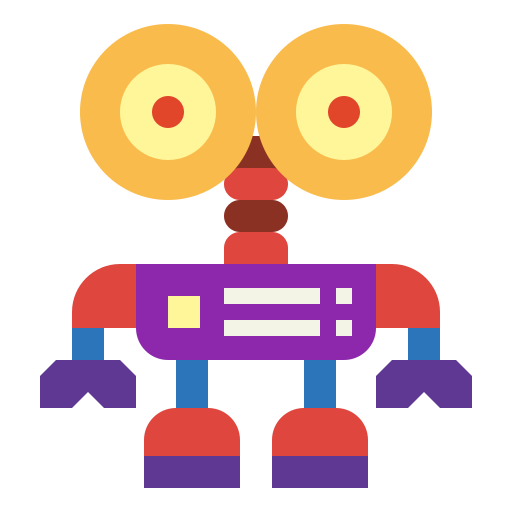 Robot Smalllikeart Flat icon