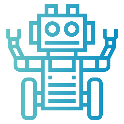 Robot Smalllikeart Gradient icon