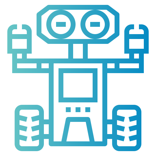 Robot Smalllikeart Gradient icon