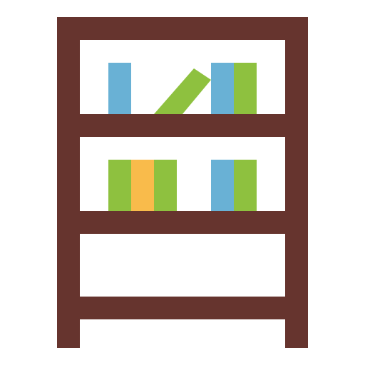 Bookshelf free icon Bookshelf free icon