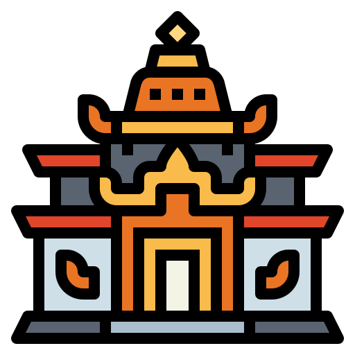 Temple Smalllikeart Lineal Color icon