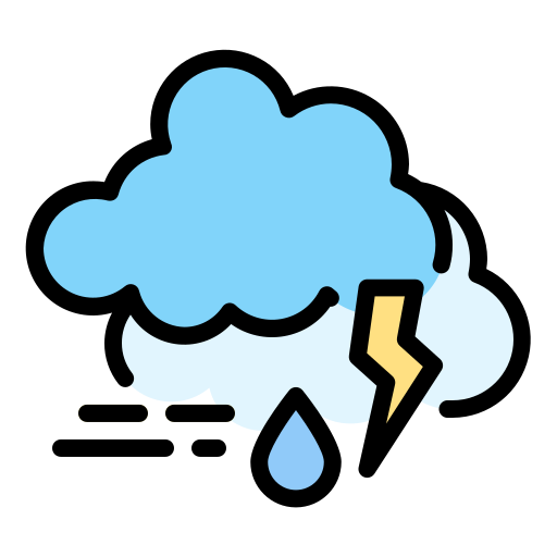 Storm Generic Outline Color icon