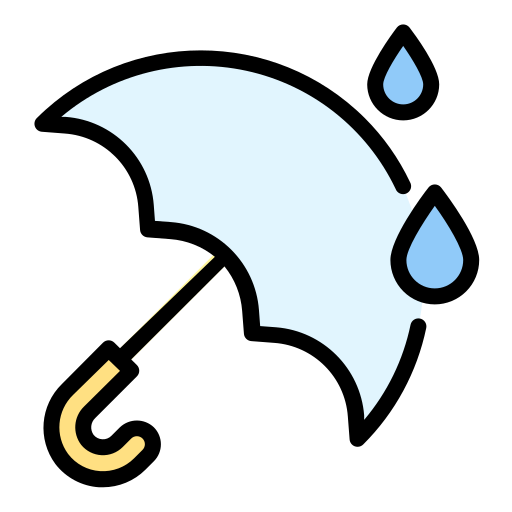 Umbrella Generic Outline Color icon