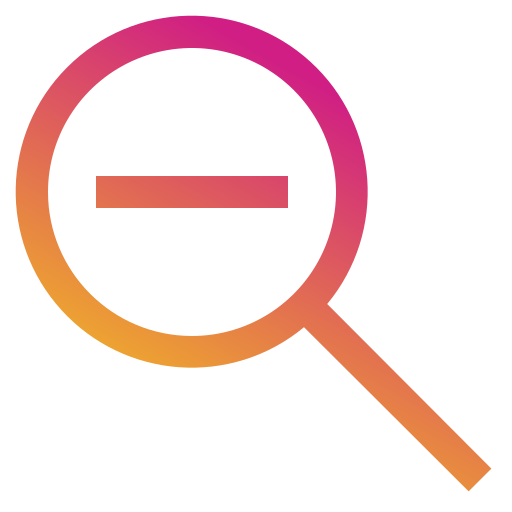 disminuir el zoom icono gratis