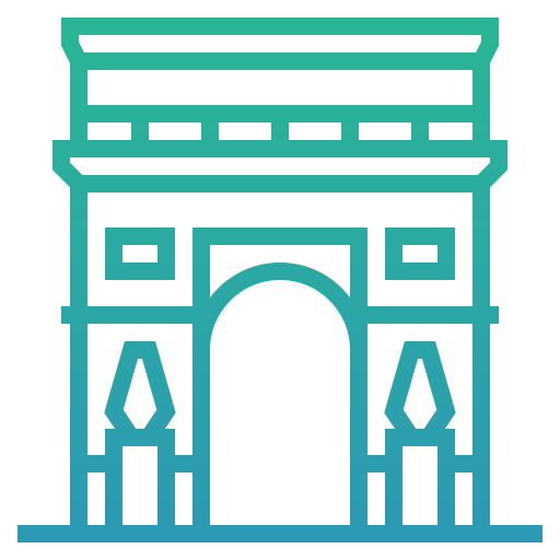 arco del triunfo icono gratis