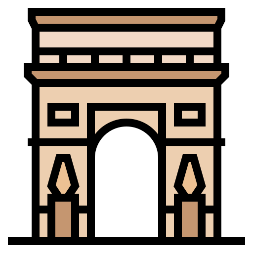 arco del triunfo icono gratis