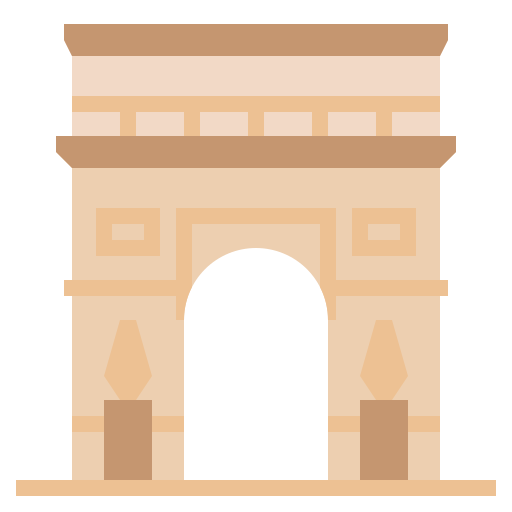 arco del triunfo icono gratis