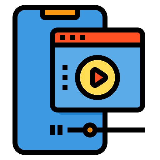 reproductor de video icono gratis