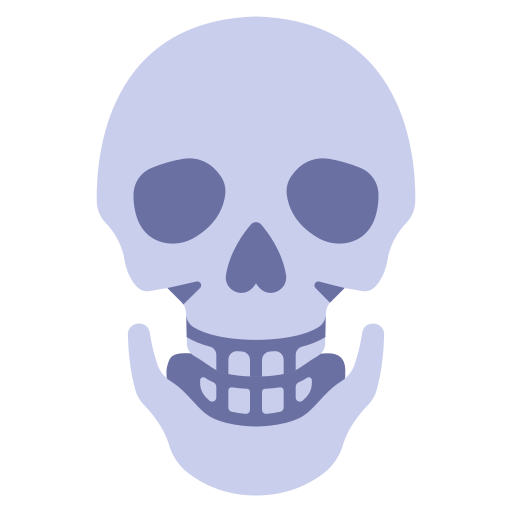 Skull MaxIcons Flat icon