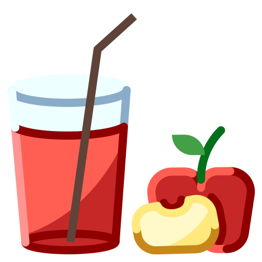 jugo de manzana icono gratis