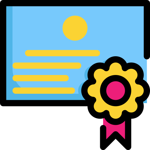 certificado icono gratis