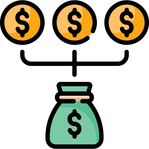 bolsa de dinero icono gratis