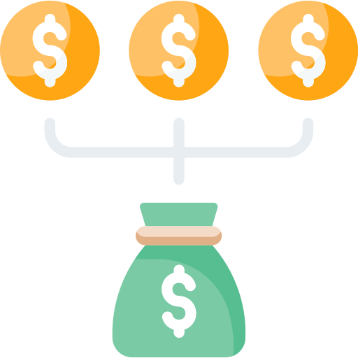 bolsa de dinero icono gratis