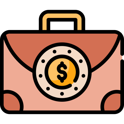 bolsa de dinero icono gratis