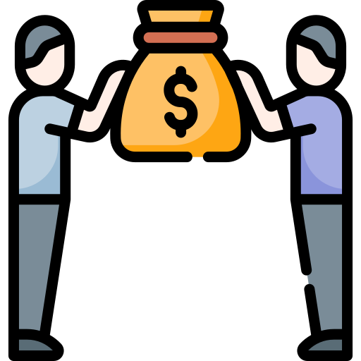 sac d'argent Icône gratuit