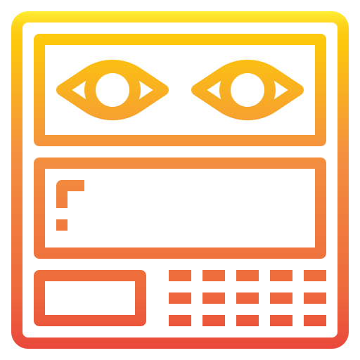 Eye scan free icon Eye scan free icon
