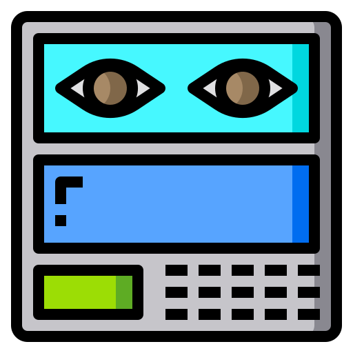 exploración ocular icono gratis