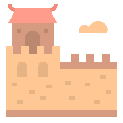 la gran muralla china icono gratis