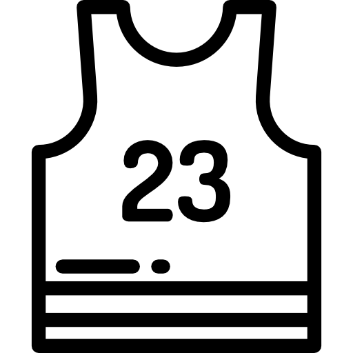 camiseta de baloncesto icono gratis