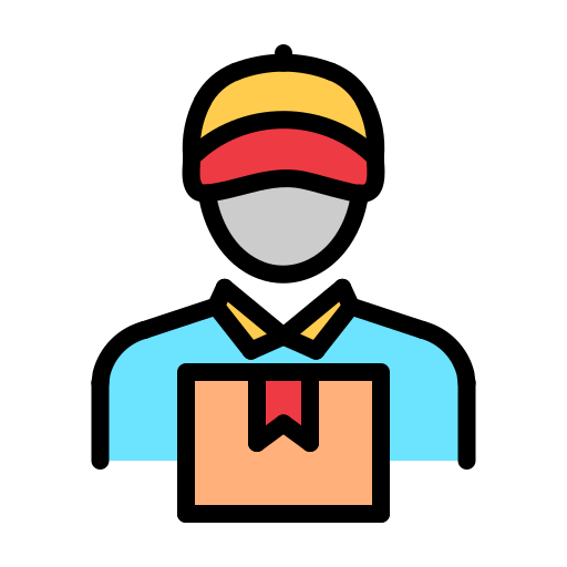 Delivery man - free icon