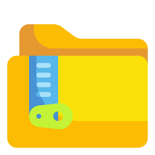 Zip - free icon