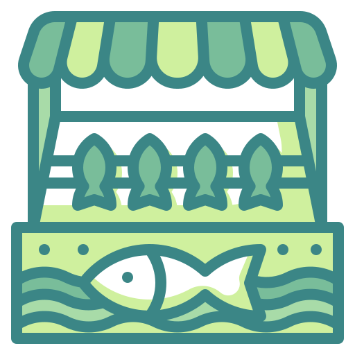 pescadería icono gratis