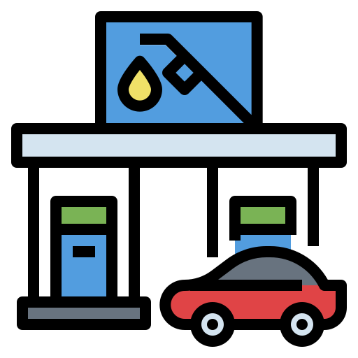 Gas station free icon