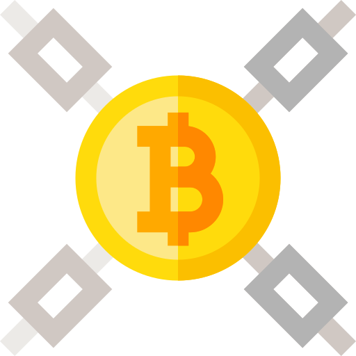 Blockchain Basic Straight Flat Icon