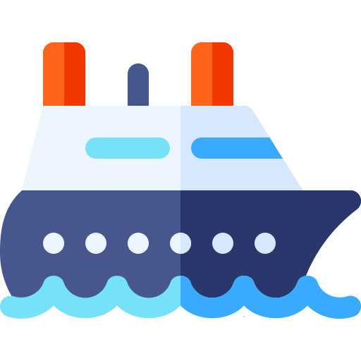 Basic Rounded Flat Ship Icon