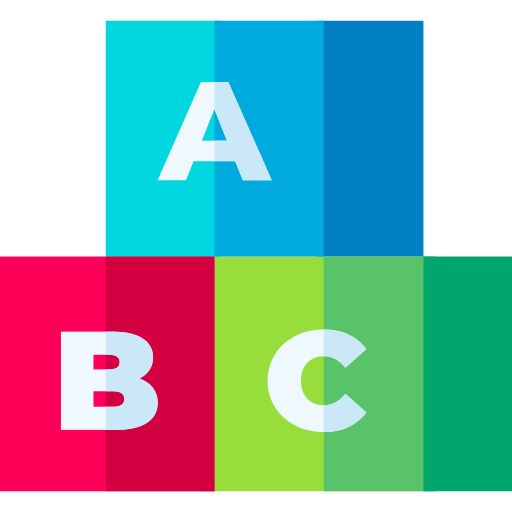 bloque abc icono gratis