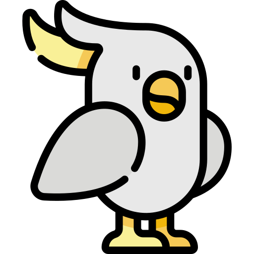 Cockatoo Kawaii Lineal color icon