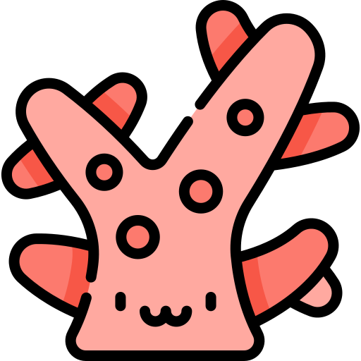 Coral reef Kawaii Lineal color icon