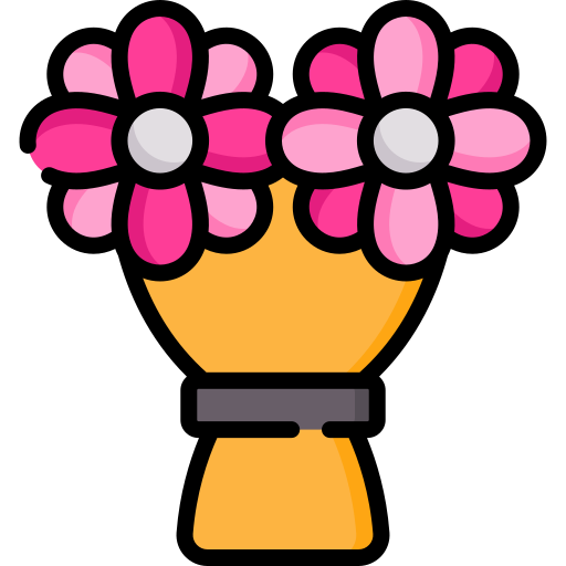 ramo de flores icono gratis