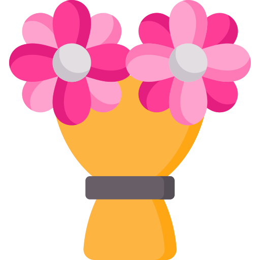 ramo de flores icono gratis