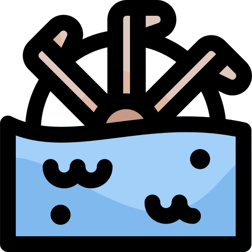 molino de agua icono gratis