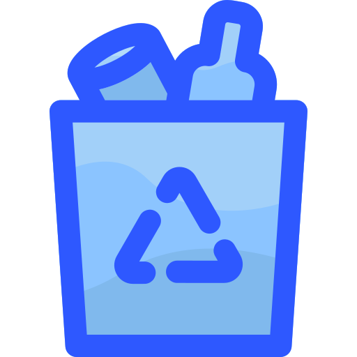 contenedor de reciclaje icono gratis