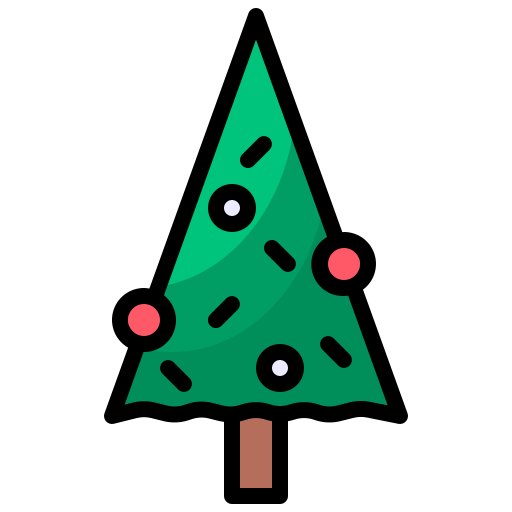 árbol de navidad icono gratis