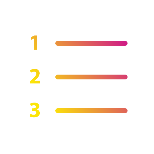 numérotage Icône gratuit numérotage Icône gratuit